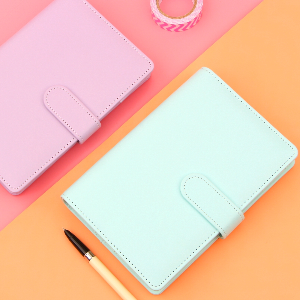 Bìa da sổ tay khổ A5 A6 nhiều màu xinh xắn