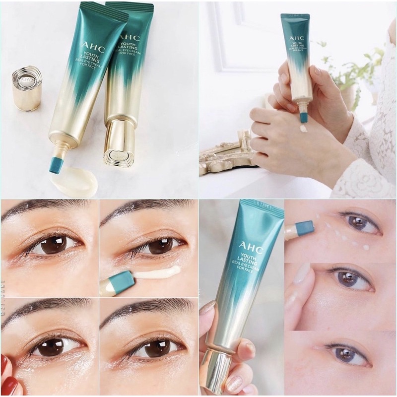 Kem dưỡng mắt AHC Youth Lasting Real Eye Cream For Face Season 9 phiên bản 2021