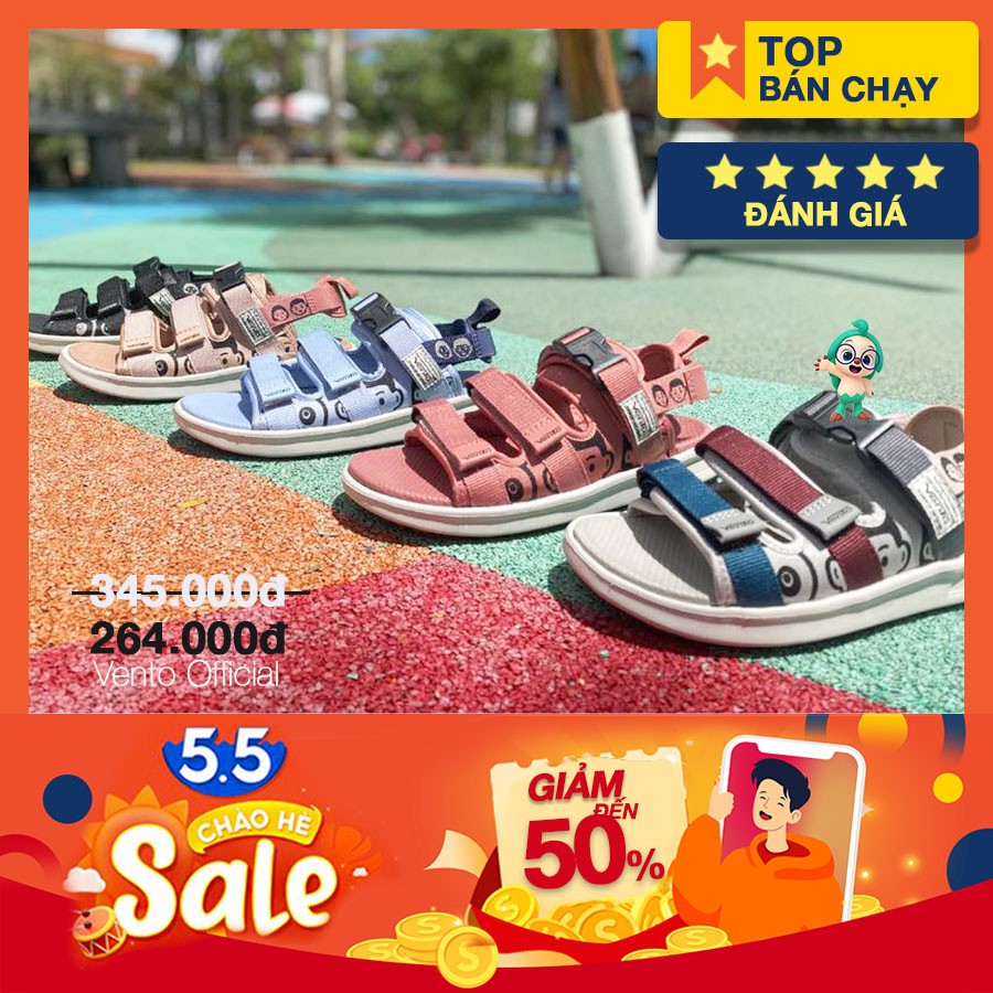 [VENTO Mẫu Mới] Giày Sandal Vento Chính hãng - SD-NB80 [FULL SIZE, FULL MÀU] Giày Sandal Nam Nữ
