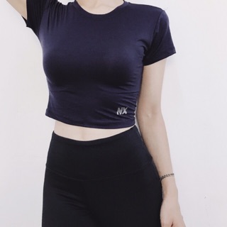[Size ngực <100cm] Áo Croptop Tay Dài / Tay Ngắn - Áo tập Gym, Yoga chuyên dụng - HÀNG VNXK - (Số lượng có hạn)