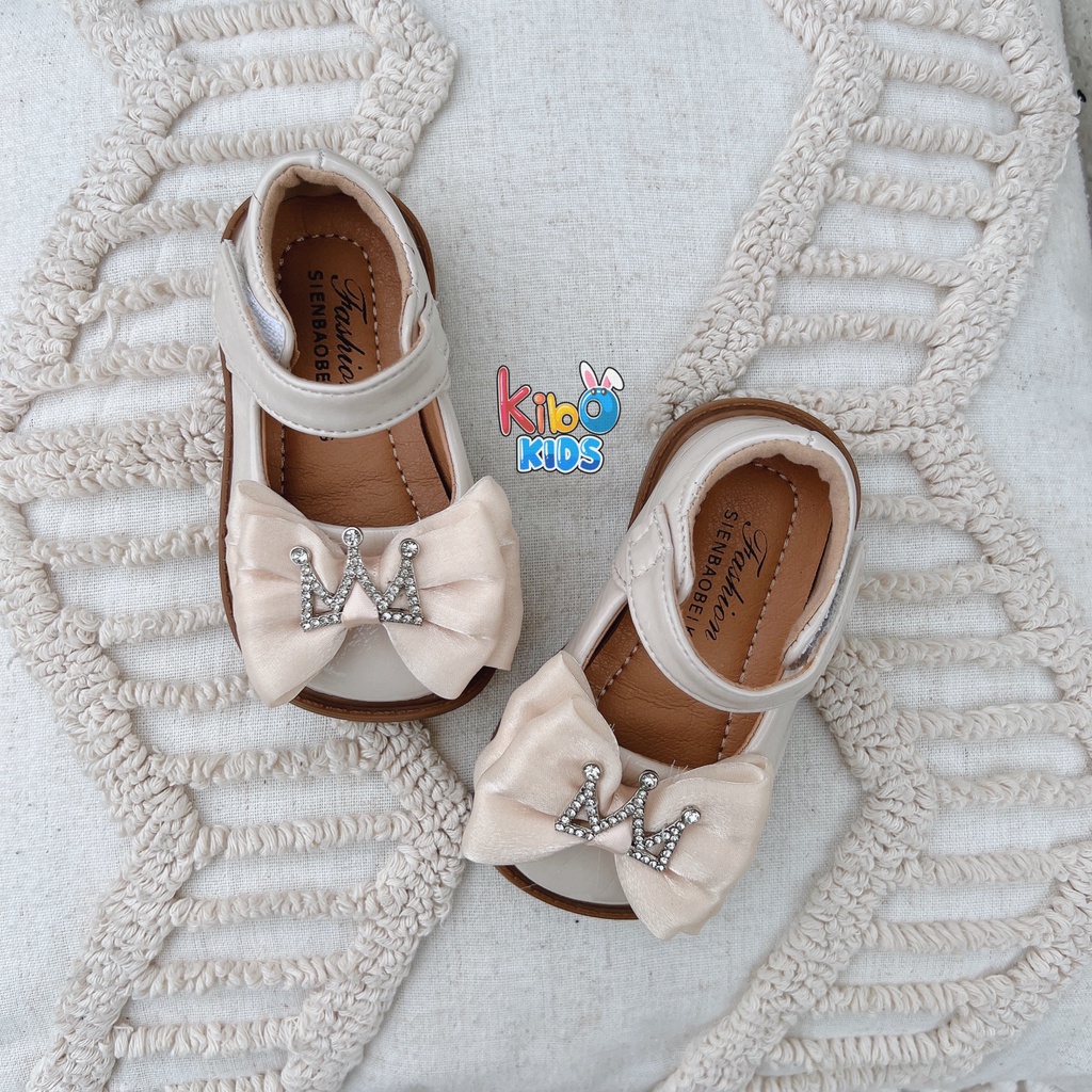 Giày Bé Gái - Giày búp bê da mềm phong cách Vintage BB4661 (có ảnh thật)