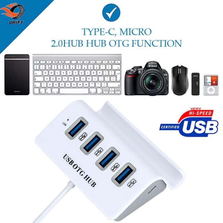 DR New IPad Pro USB Adapter Hub USB 2.0 Micro/Type-C OTG Connectors PC Durable