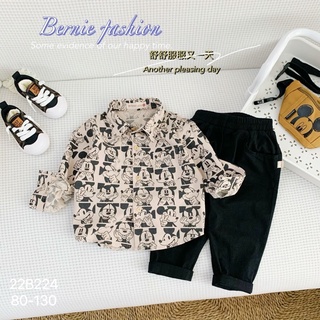 [XẢ KHO] Bộ sơ mi micky quân âu bé trai-MS150