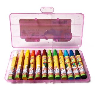Bút sáp dầu 12 màu Hộp nhựa - Color Oil Pastel