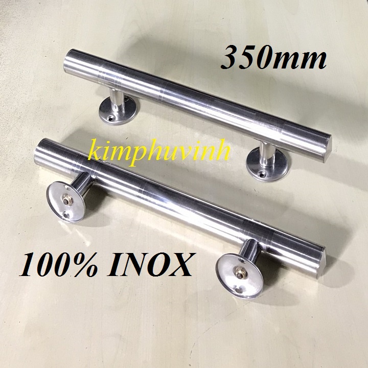 02 CÁI - 3T5 TAY NẮM CỔNG INOX 100% - TAY NẮM CỬA INOX 350MM