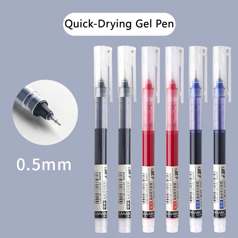 Bút Nước Mực Đen Nhanh Khô Ngòi 0.5Mm Cho Học Sinh