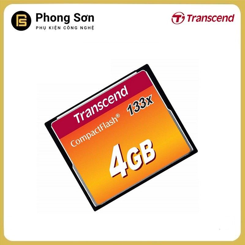 [Mã 159ELSALE hoàn 7% đơn 300K] Thẻ nhớ Transcend CF 4GB (133x Speed) Hàng nhập khẩu