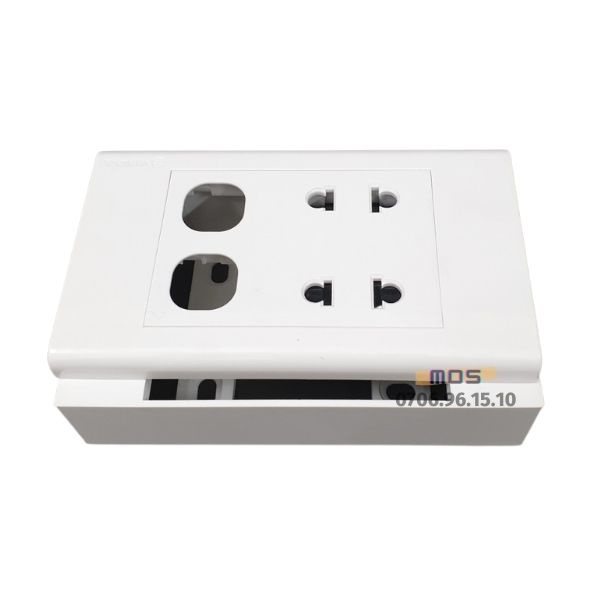 Mặt 1 ổ cắm 1 công tắc hoặc 2 công tắc SINO VANLOCK chính hãng