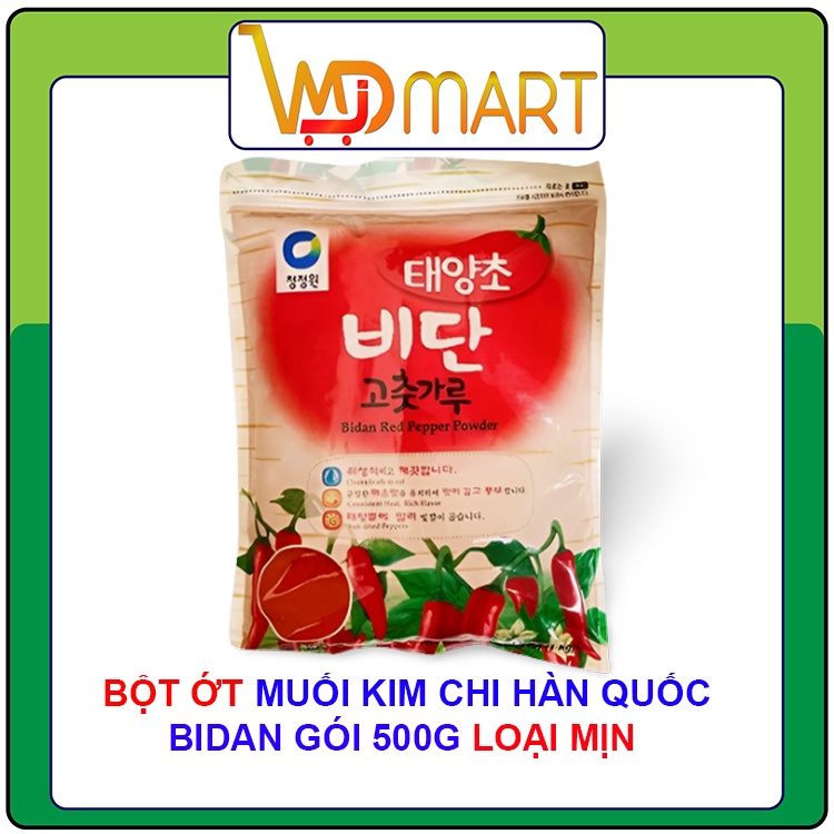 Bột ớt Nhập khẩu Hàn Quốc Bidan Muối Kim chi Túi 1kg
