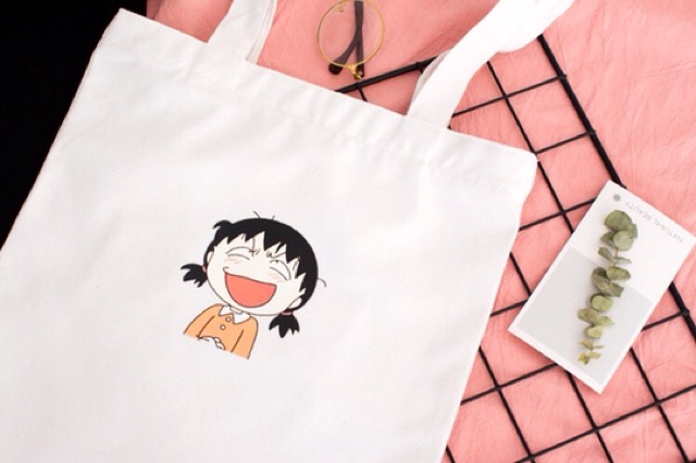 TÚI TOTE VẢI ULZZANG TÚI VẢI VINTAGE MARUKO