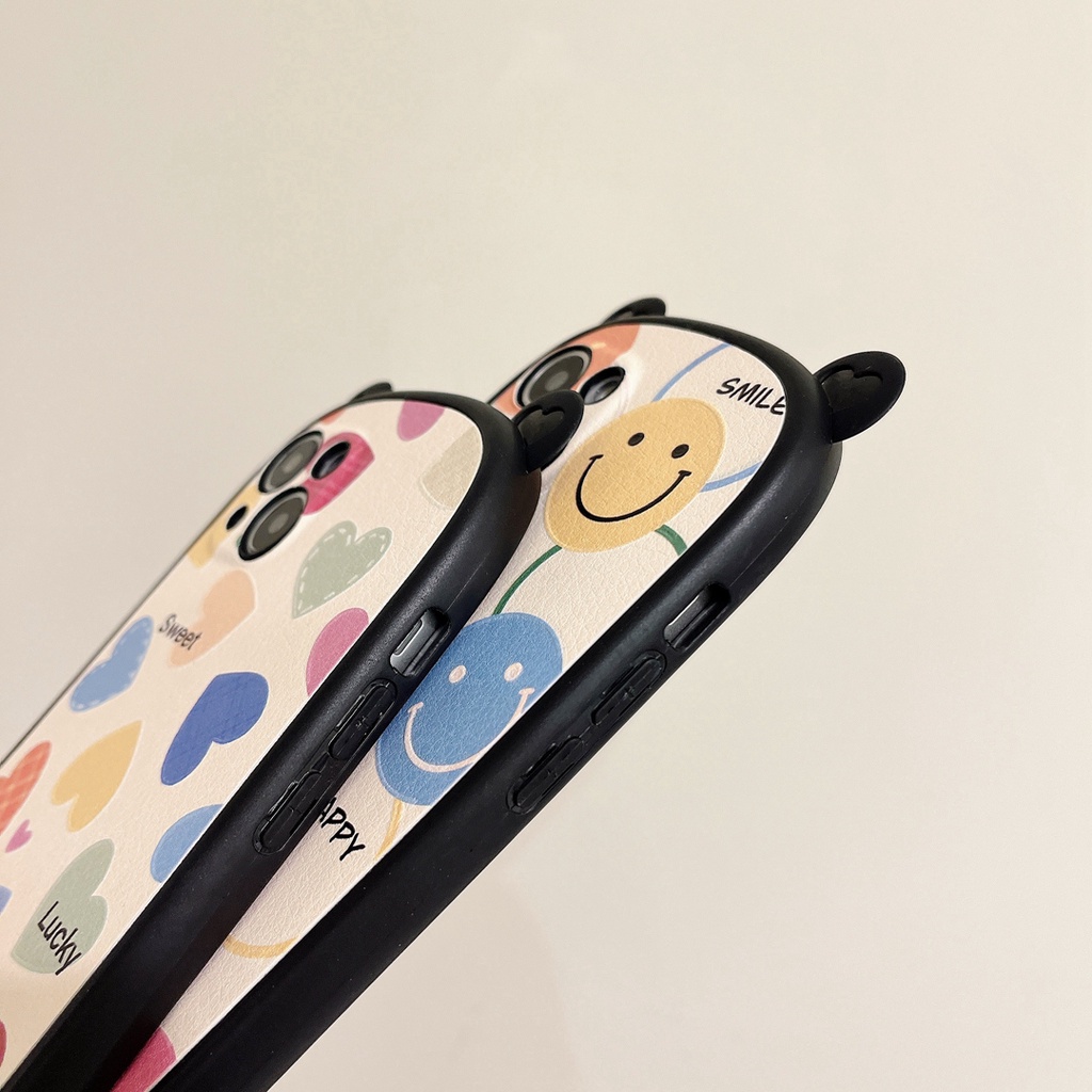 Ốp Điện Thoại In Hình Mặt Cười Nhiều Màu Sắc Cho iphone 7plus X XS XR XS max 11cartoon11 pro max 12 12 pro 12 pro max