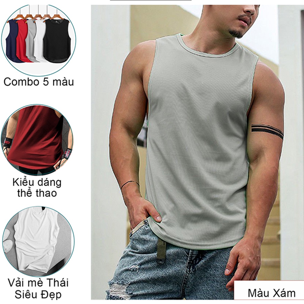 Áo ba lỗ nam thiết kế sát nách để chơi thể thao tập gym Form Chuẩn - GUU SHOP