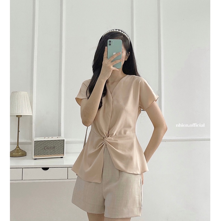 Quần short nữ, quần short vải nhiennhienvintage_BQ1