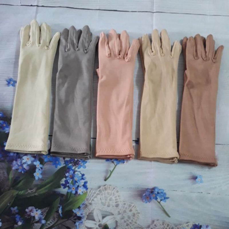 Bao tay Ba Thảo chống nắng nữ 4 tấc 2 lớp chất liệu cotton cao cấp mềm mịn