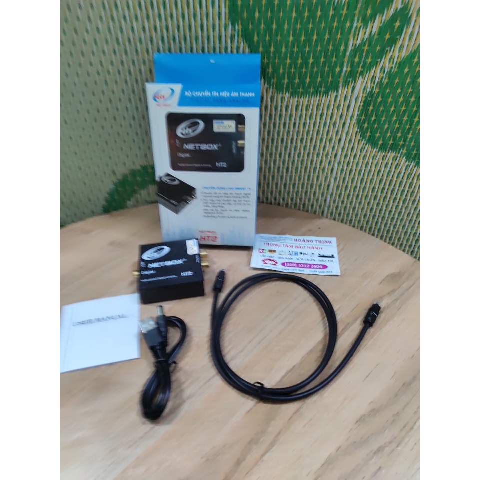 BỘ CHUYỂN  ÂM THANH OPTICAL NETBOX HT2 – Bộ Chuyển Quang Âm Thanh Digital ra Analog – Công Suất Lớn