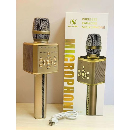 Micro karaoke bluetooth cao cấp SU YOSD YS-96 Bass hay chống hú, hát cực nhẹ (Màu Random) - Phụ Kiện 1986