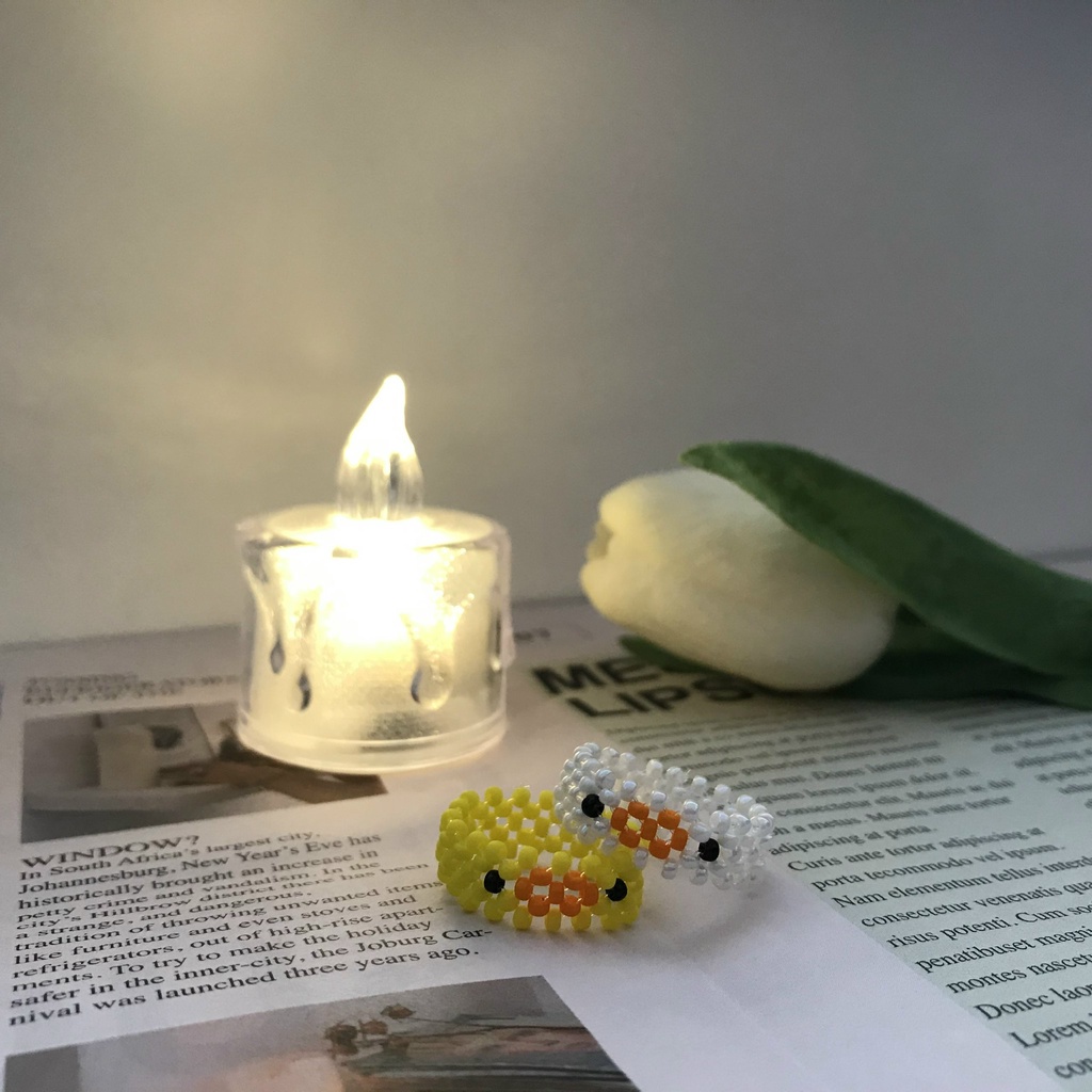 Nhẫn hạt cườm miyuki handmade nhiều màu sắc, mẫu mã xinh xắn