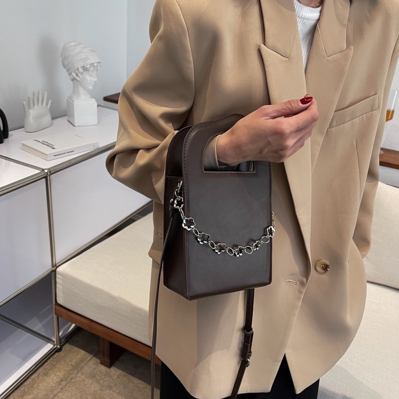 IELGY Túi Đeo Vai Hình Vuông Cỡ Nhỏ Kiểu Pháp Dễ Thương Cho Nữ Dễ Phối Đồ