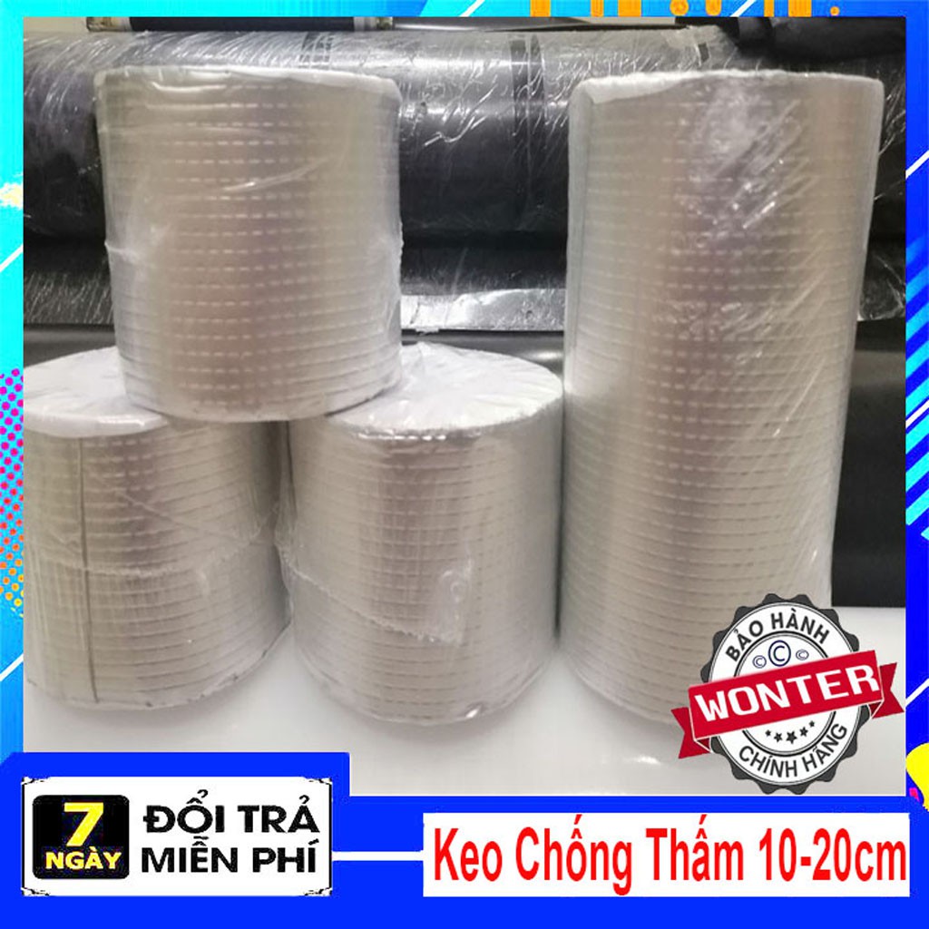 Băng Keo Siêu Dính Chống Thấm Nước Dính Trên Mọi Bề Mặt loại dài 10cm - 20cm - WONTER