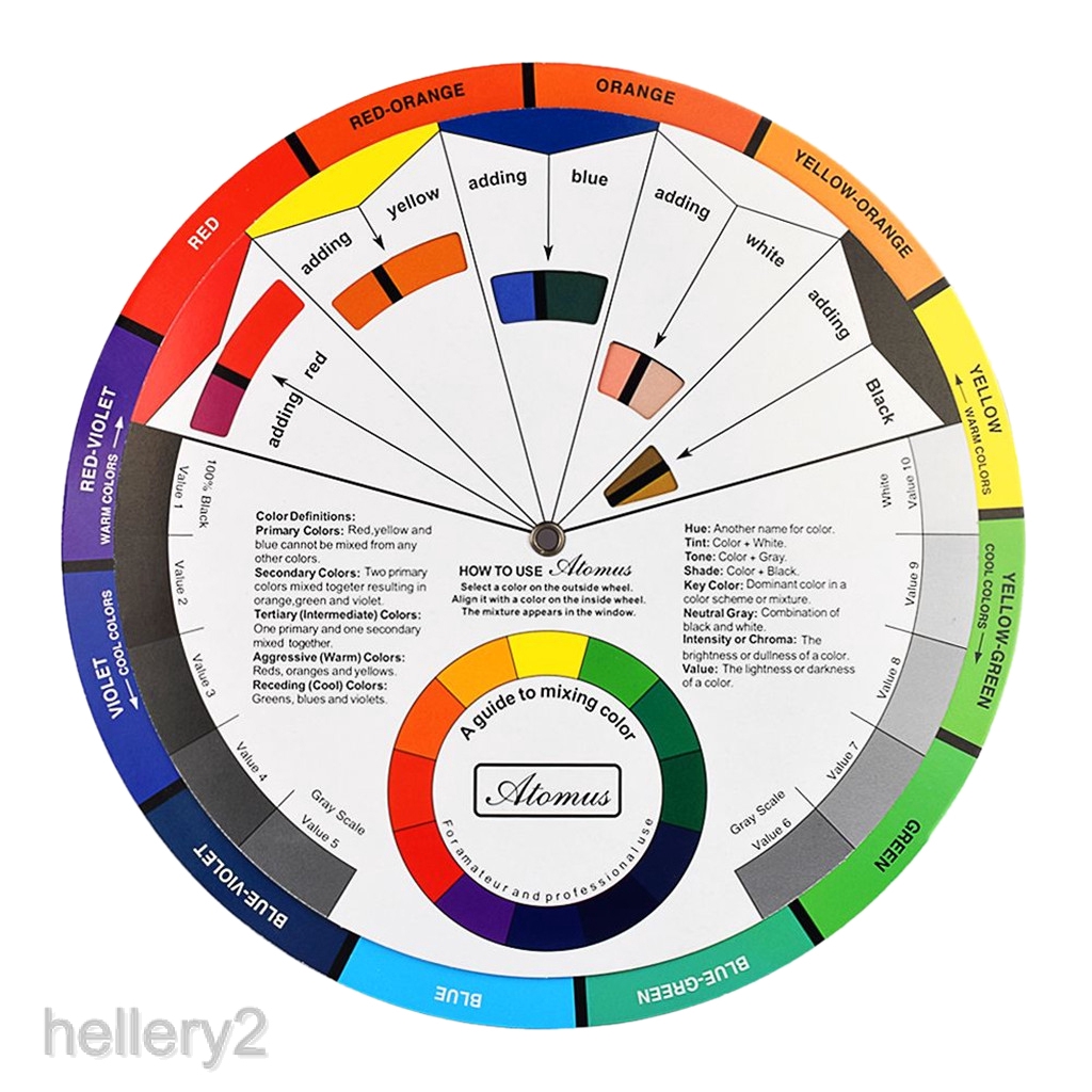 Magic Palette Coloring Matching Guide Colors Mixing Wheel Selection Board