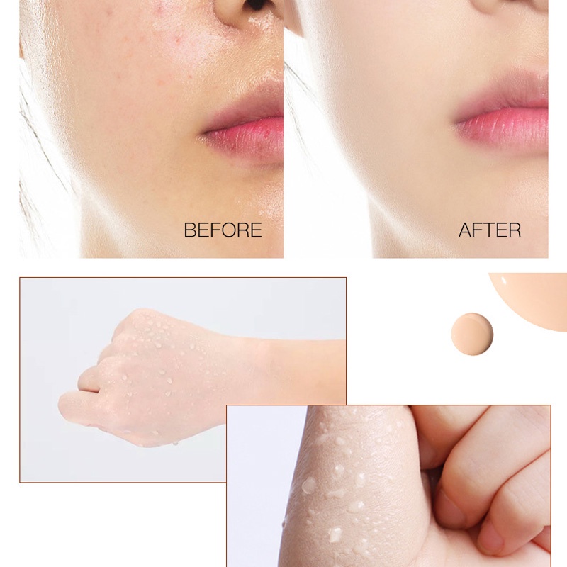 [Hàng mới về] Kem nền BB HUNMUI dạng lỏng che khuyết điểm kiểm soát dầu dưỡng ẩm