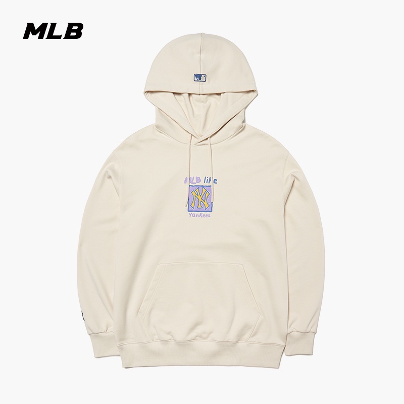 MLB Hàng Mới Về Áo Hoodie Nỉ Cổ Tròn Dáng Rộng Giữ Ấm Thời Trang Thu Đông Cho Nam Nữ HDL0