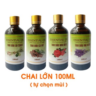 [GIÁ SỈ] Tinh Dầu Sả Chanh Nguyên Chất Lọ 100ml - Tinh dầu thơm phòng đuổi muỗi hiệu quả