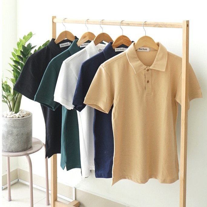 Áo thun POLO nam cổ bẻ BASIC vải cá sấu 100% Cotton The Duni với 5 màu cho bạn lựa chọn | BigBuy360 - bigbuy360.vn