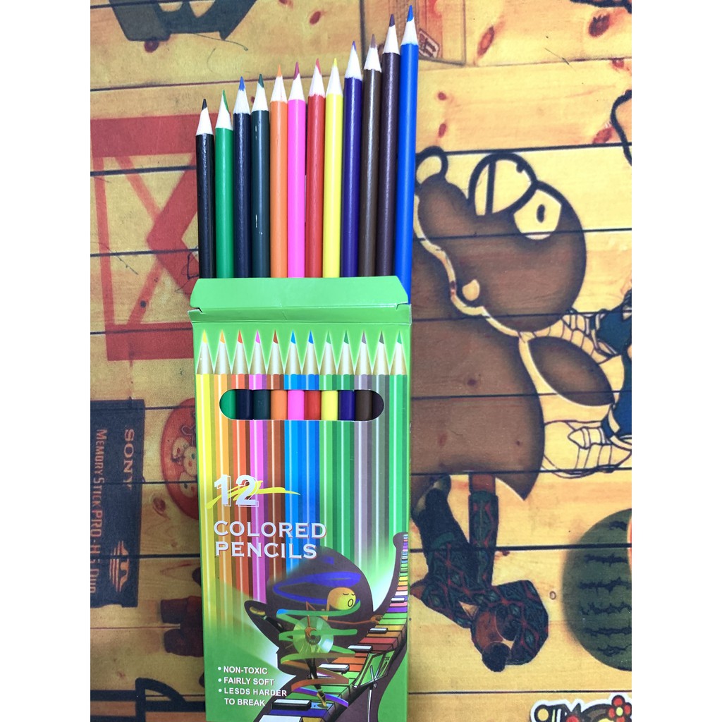 Bộ 12 bút chì màu cho bé yêu