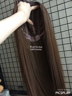 Tóc kẹp U thẳng suôn 6 phím