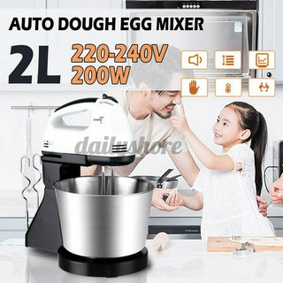 Electric Food Mixer Table &Stand Cake Dough Mixer Handheld Egg Beater Blender Baking Whipping Cream Machine 7 Speed