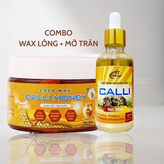 Wax triệt tẩy lông tận gốc an toàn Calli Honey được tất cả các vùng hiệu quả - CWL
