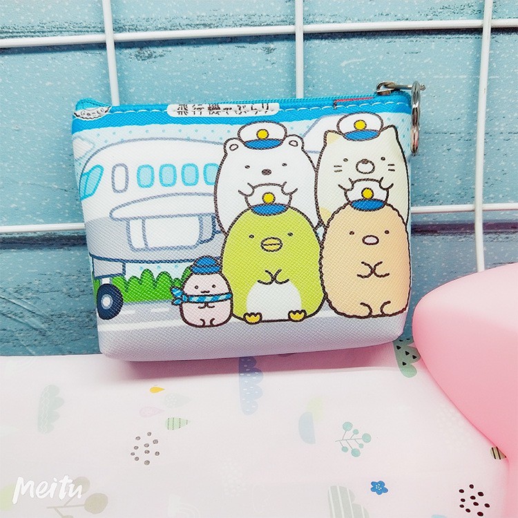 Ví nữ mini có khoá kéo chất liệu không thấm nước hoạ tiết hoạt hình đáng yêu | BigBuy360 - bigbuy360.vn