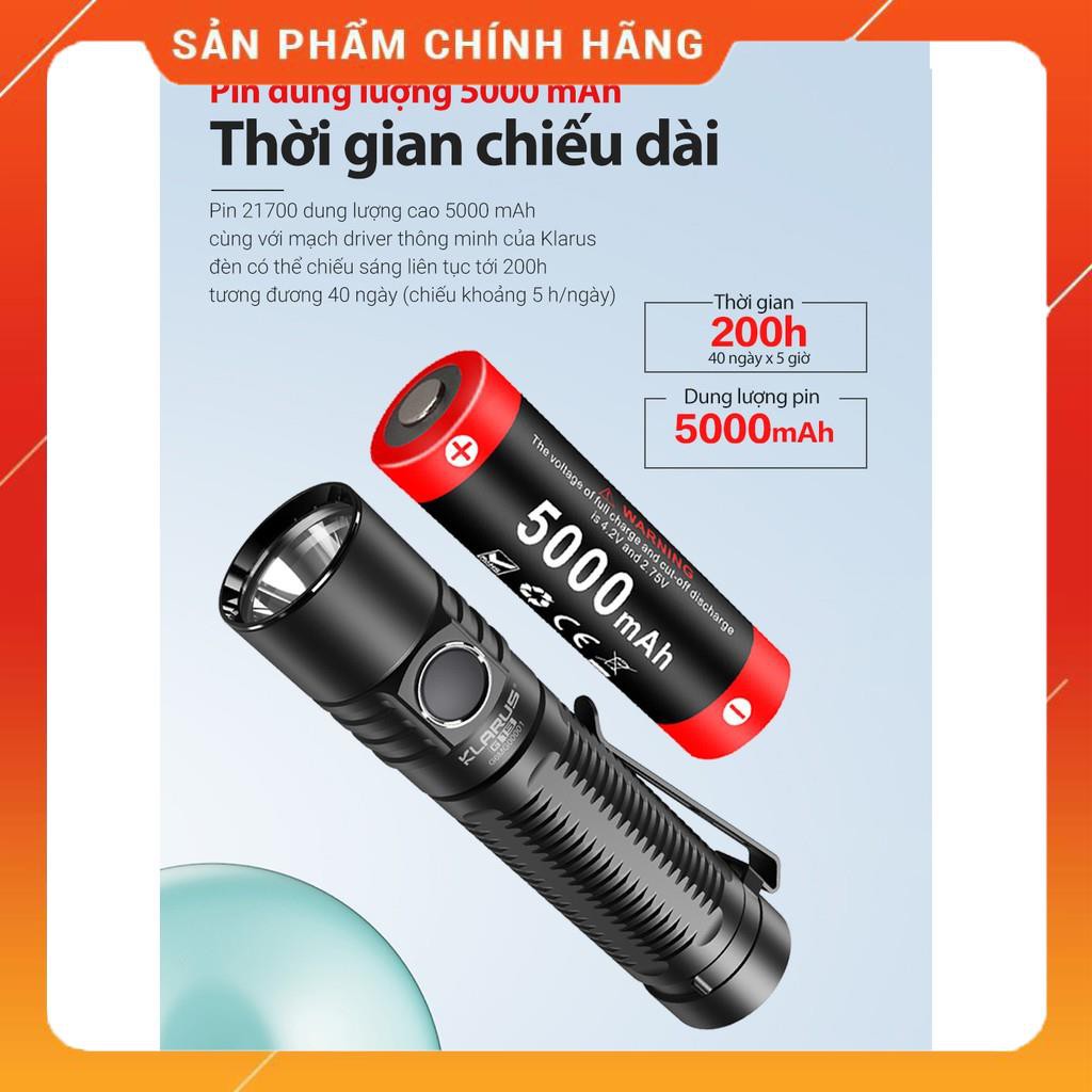 [HÀNG CHÍNH HÃNG] Đèn pin đèn sạc đèn tìm kiếm cứu hộ siêu sáng KLARUS G15 sáng 4000lm chiếu xa 188m sạc usb