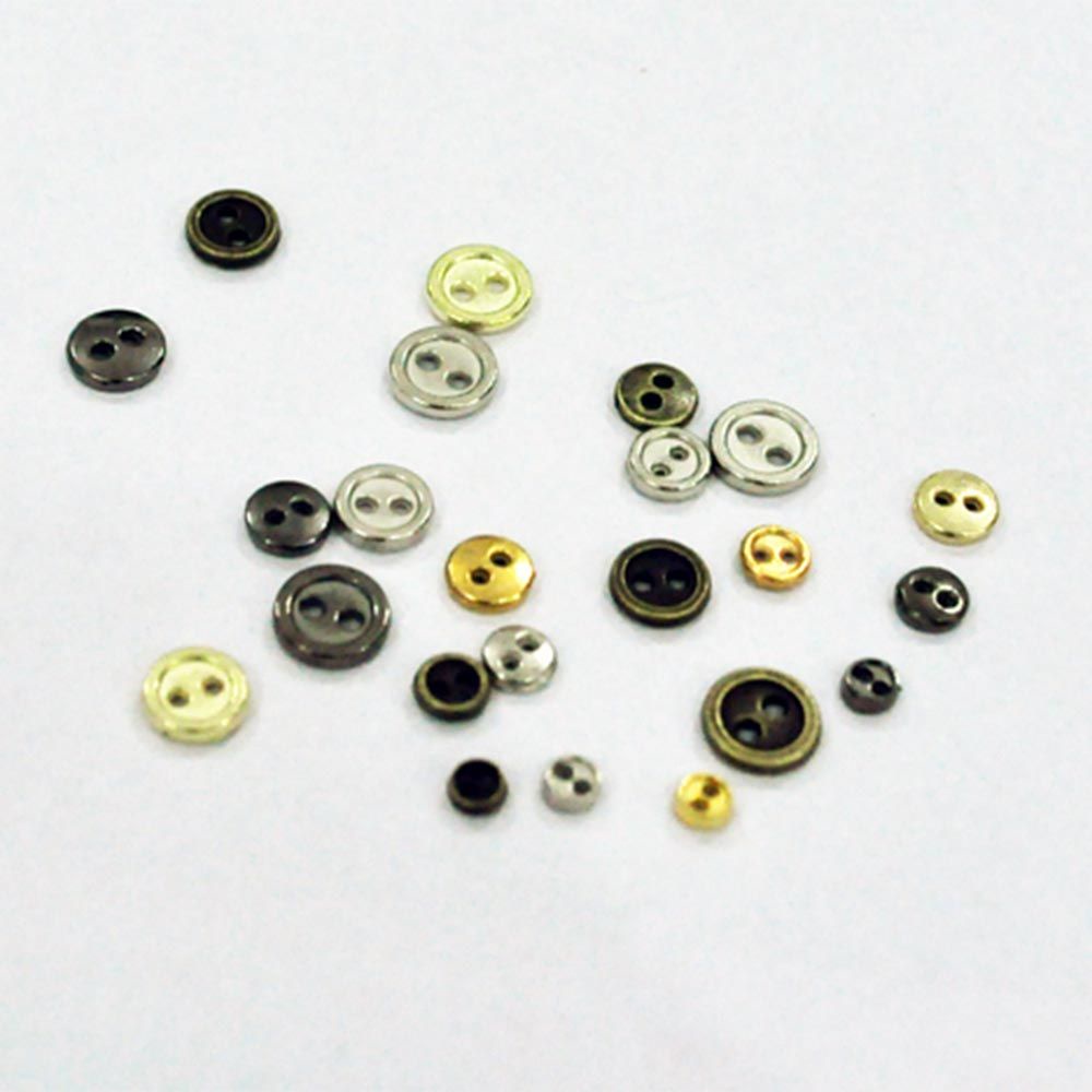 Set 50 nút áo kim loại mini 3/4/5/6mm dễ thương dùng may quần áo búp bê DIY