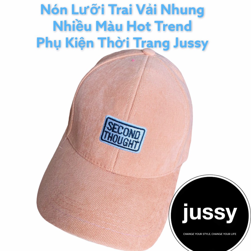 Mũ Lưỡi Trai Thời Trang Nam Nữ Thêu Chữ Second Thought Chất Vải Nỉ Nhung Dày Mịn Nhiều Màu Đẹp