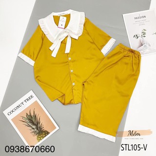 Đồ ngủ lửng bèo trơn tiểu thư