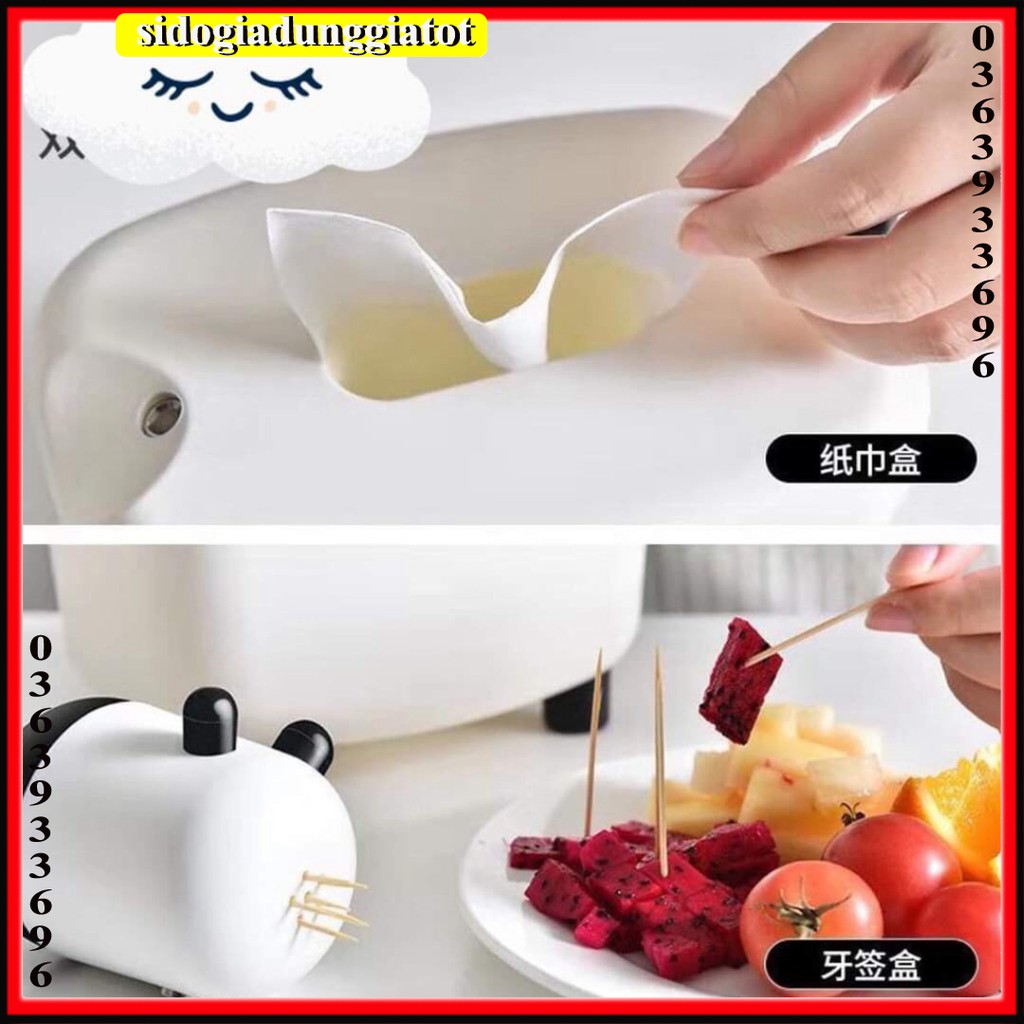 Hộp đựng giấy khăn lau hình bò sữa đáng yêu - SĐGDGT