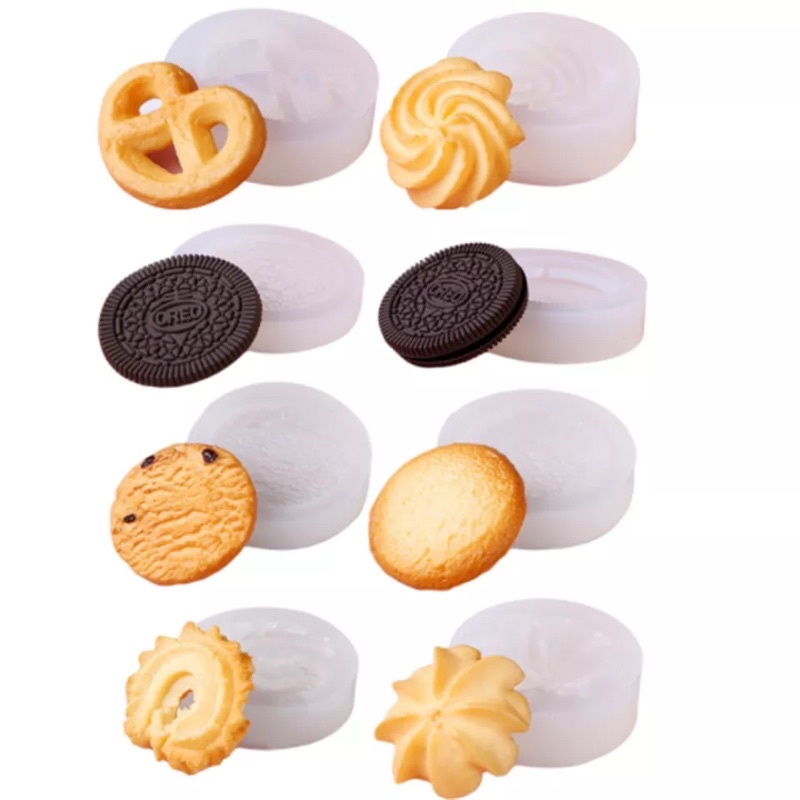 Khuôn silicon tạo hình bánh quy Danisa Oreo
