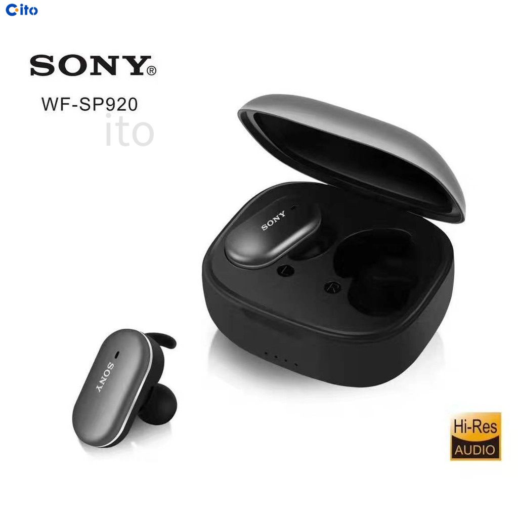 SONY WF-SP920 không dây Bluetooth Tai nghe giảm tiếng ồn trong-tai thể thao chống mồ hôi TWS Earplugs 5.0