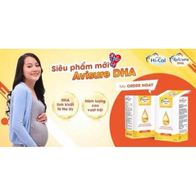 (Tích điểm nhận quà ) AVISURE DHA -DHA tinh chất từ Nauy cho mẹ bầu, giúp bé phát triển não bộ và thị giác tối ưu