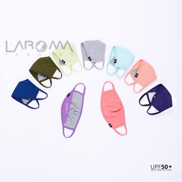 Khẩu Trang Laroma Vải 3 Lớp Than Hoạt Tính Chất Liệu Làm Mát Khử Khuẩn