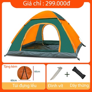 Lều cắm trại dã ngoại tự bung 2 cửa ra vào thông thoáng dành cho 3 - 4 người- Sweet camping 
