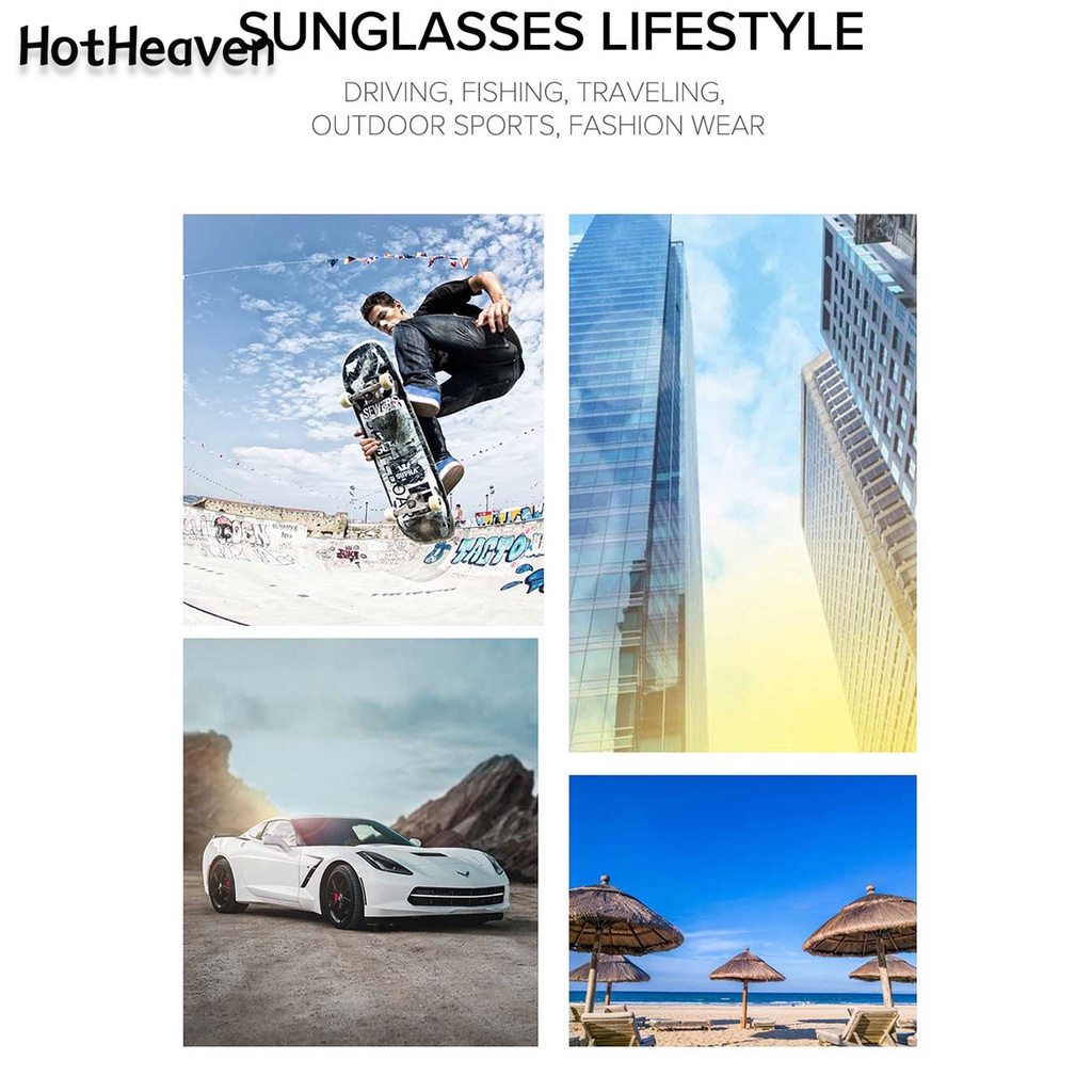 Kính Mát Gọng Oval Lớn Chống Tia UV400 Thời Trang 2 Kiểu Cho Nam &amp; Nữ