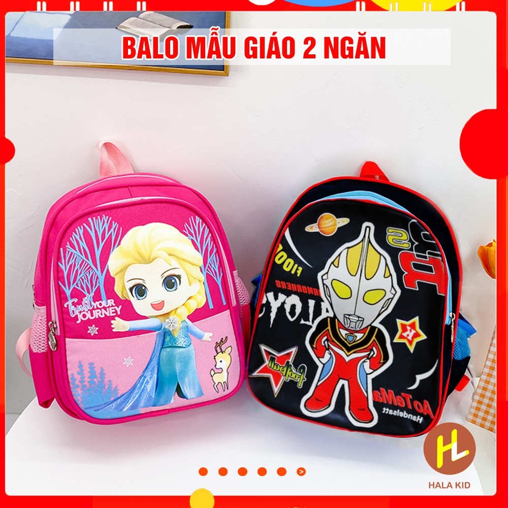 [ CÒN XANH THAN] Balo 2 ngăn SIÊU NHÂN dày dặn cho bé QATE0135