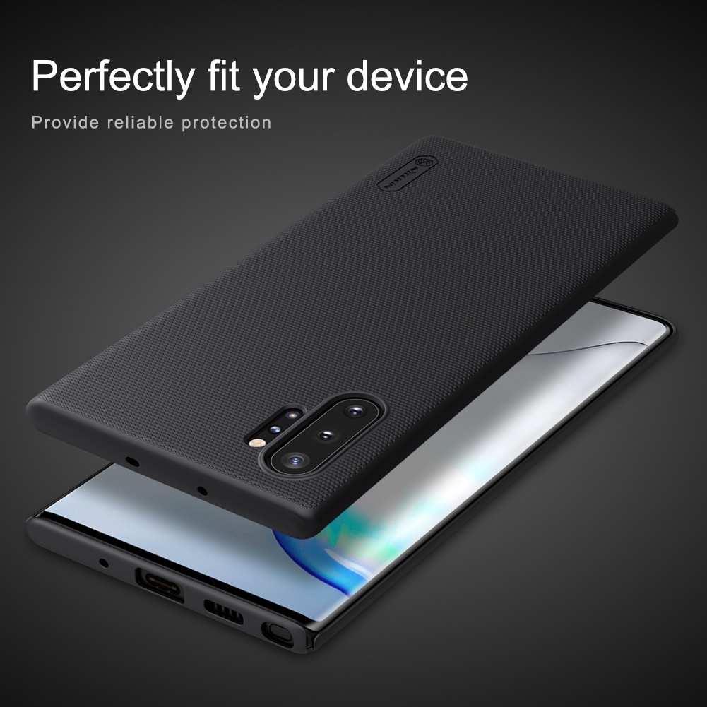Ốp điện thoại NILLKIN Super Frosted Shield sử dụng vật liệu PC chống bám vân tay cho Samsung Galaxy Note 10/Note Plus