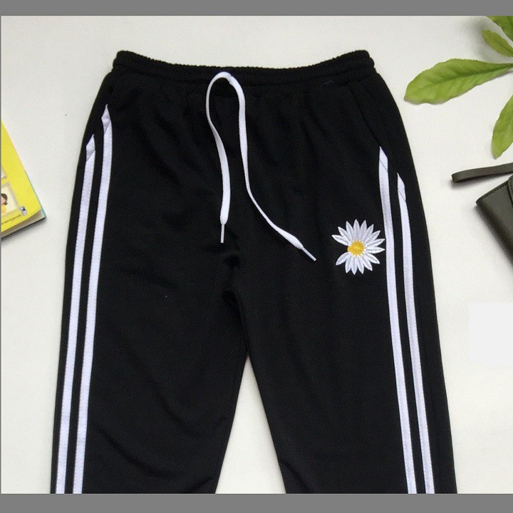 Quần jorger bo nữ thêu hoa cúc thu đông đẹp - Mã QDACA | BigBuy360 - bigbuy360.vn