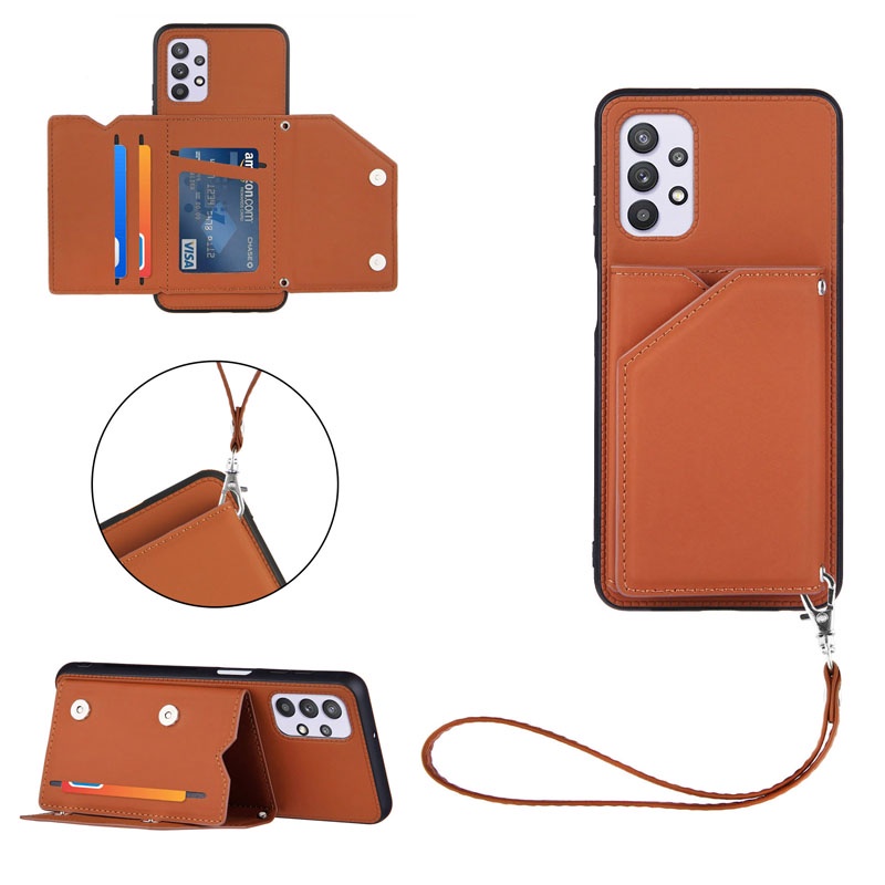Ốp Điện Thoại Da Kèm Ngăn Đựng Thẻ Cho Tecno Spark 8 8C 7 7P 6 5 Go Air Pro 2022 2020