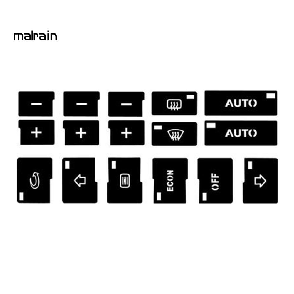 Bộ 19 Miếng Dán Nút Điều Khiển Trang Trí Nội Thất Xe Hơi Buick