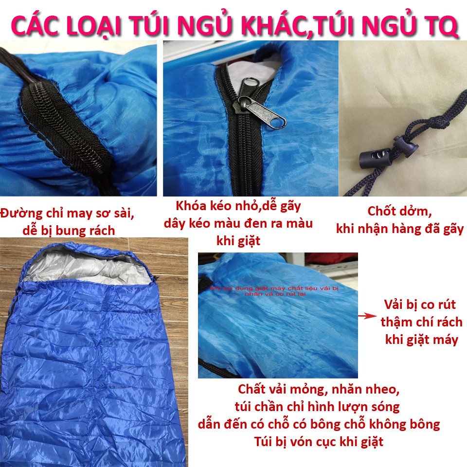 Túi ngủ văn phòng,du lịch chần gòn 3 lớp cao cấp